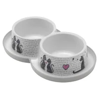 Comedero Para Gato Doble Trendy Dinner 350ml Cats