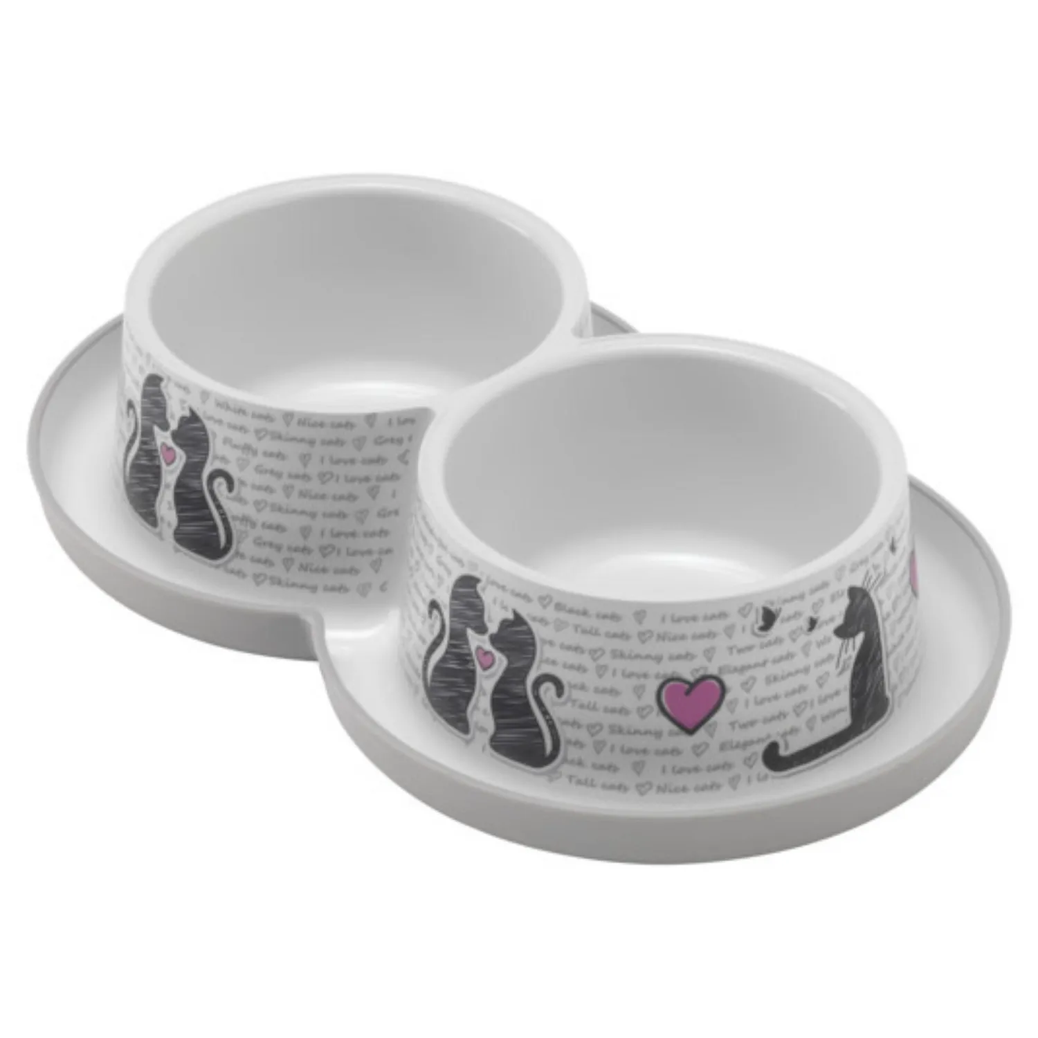 Comedero Para Gato Doble Trendy Dinner 350ml Cats
