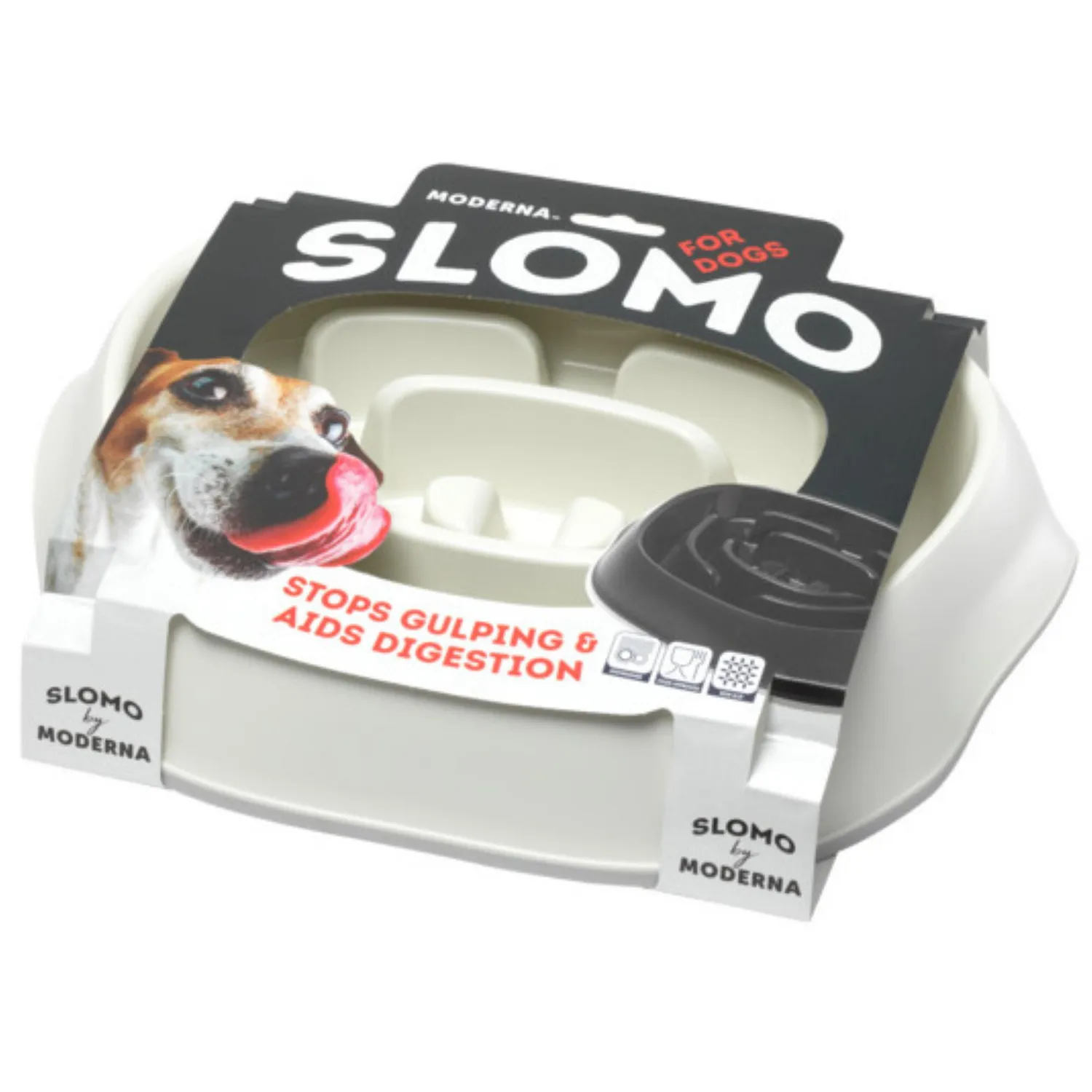 Comedero Para Perro Slomo 950ml Blanco