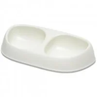Comedero Para Perro Sensibowl Doble 200ml Blanc
