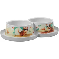 Comedero Para Gato Doble Trendy Dinner 350ml Indy