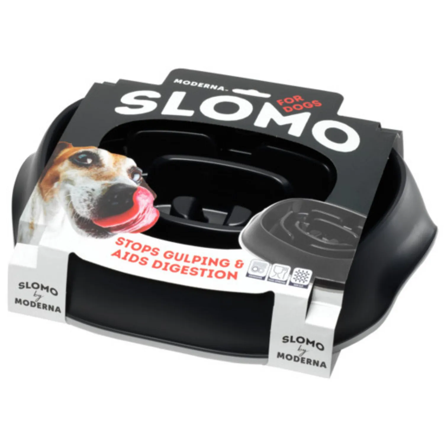 Comedero Para Perro Slomo 950ml Negro