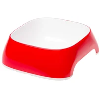 Comedero Para Perro Glam Talla S Rojo