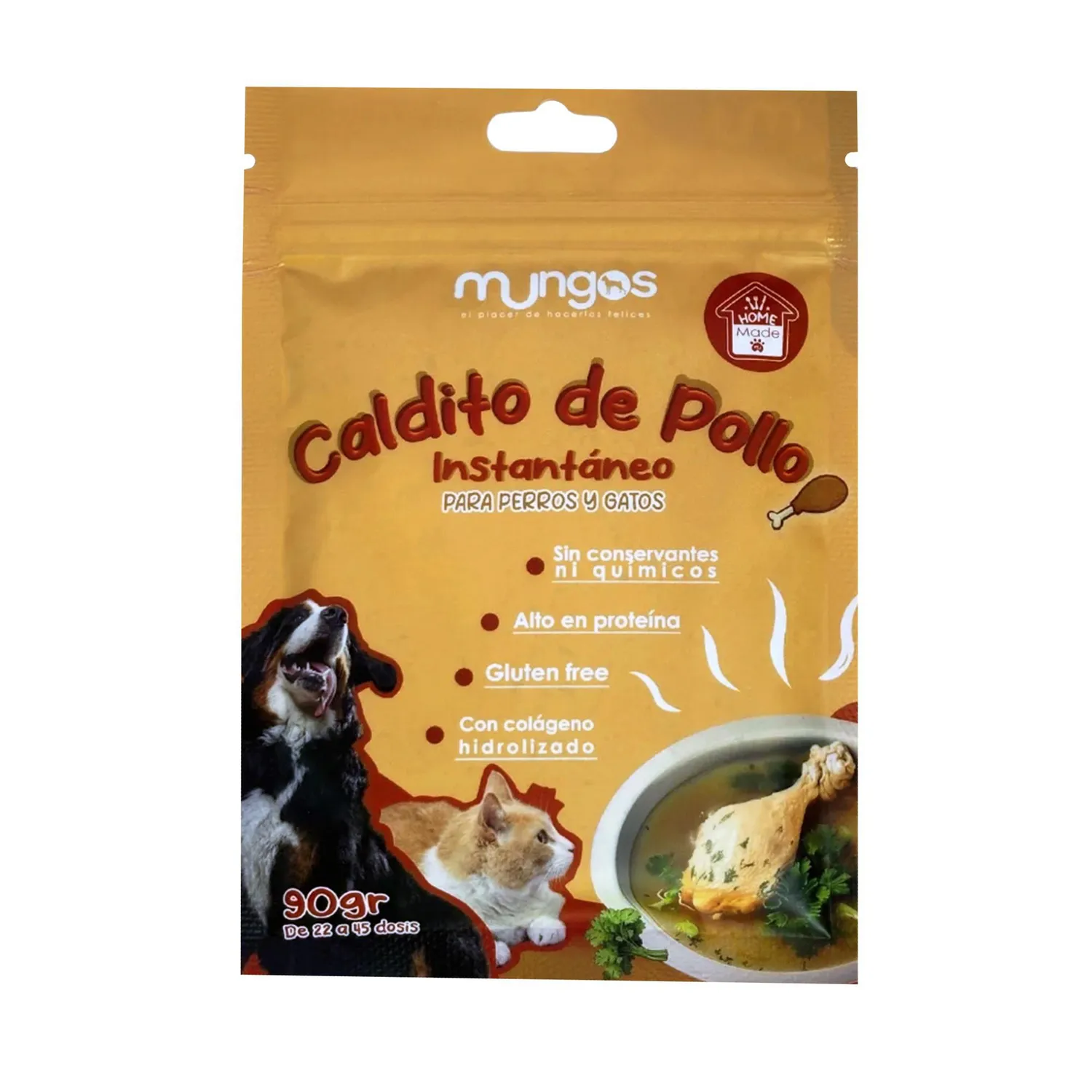 Snack Para Perro Mungos Caldito Pollo X90gr