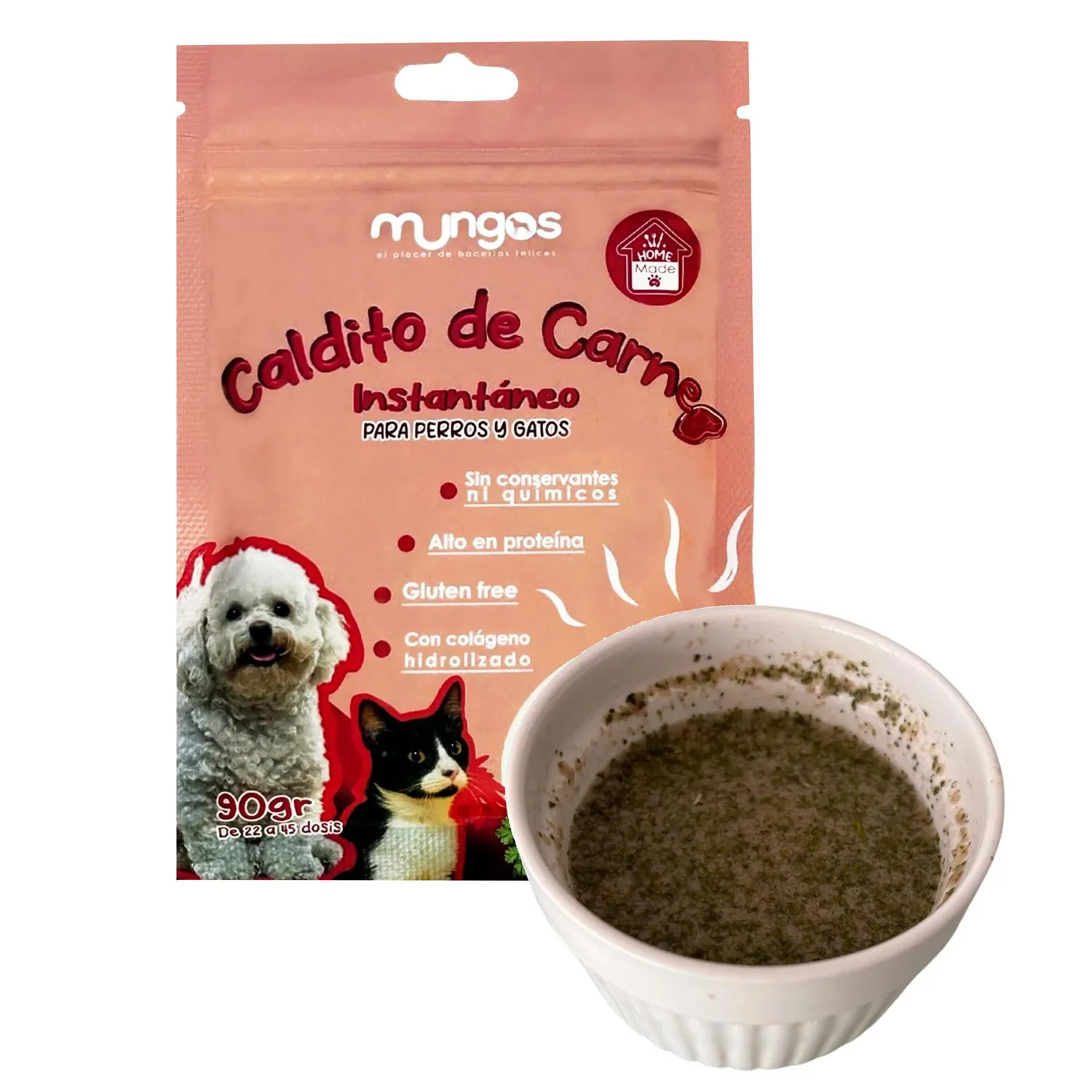 Snack Para Perro Mungos Caldito Carne X90gr