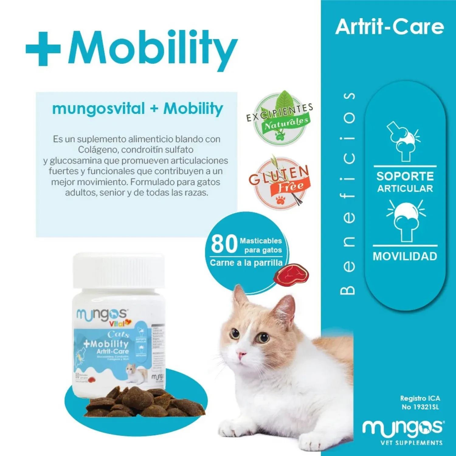Snack para Gato Mungos Vital + Catsmobility X80und