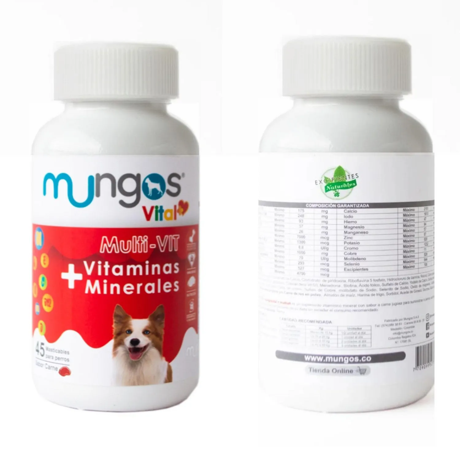 Snack Para Perro Mungos Vital + Multivit X45und