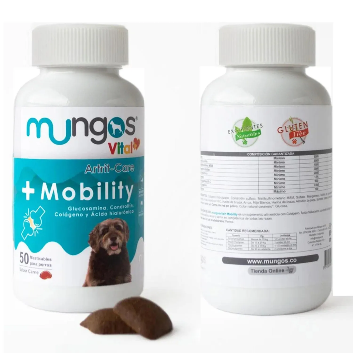 Snack Para Perro Mungos Vital + Mobility 50und