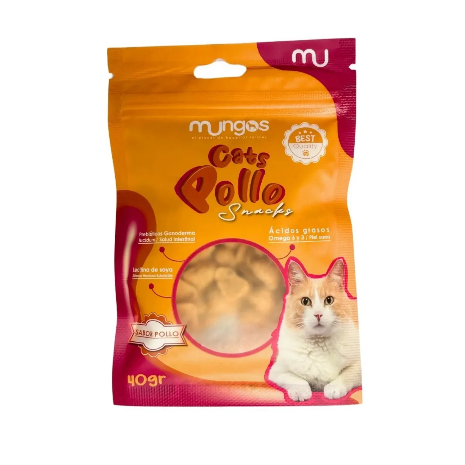 Snack para Gatos Mungos Cats Pollo x 40gr