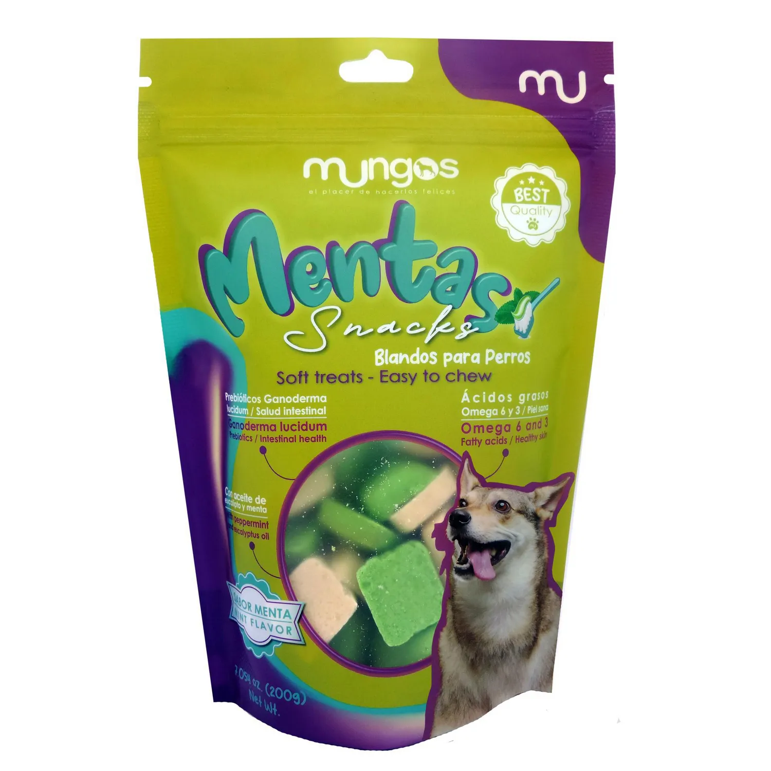 Snack para Perro Mungos Menta X 200 gr