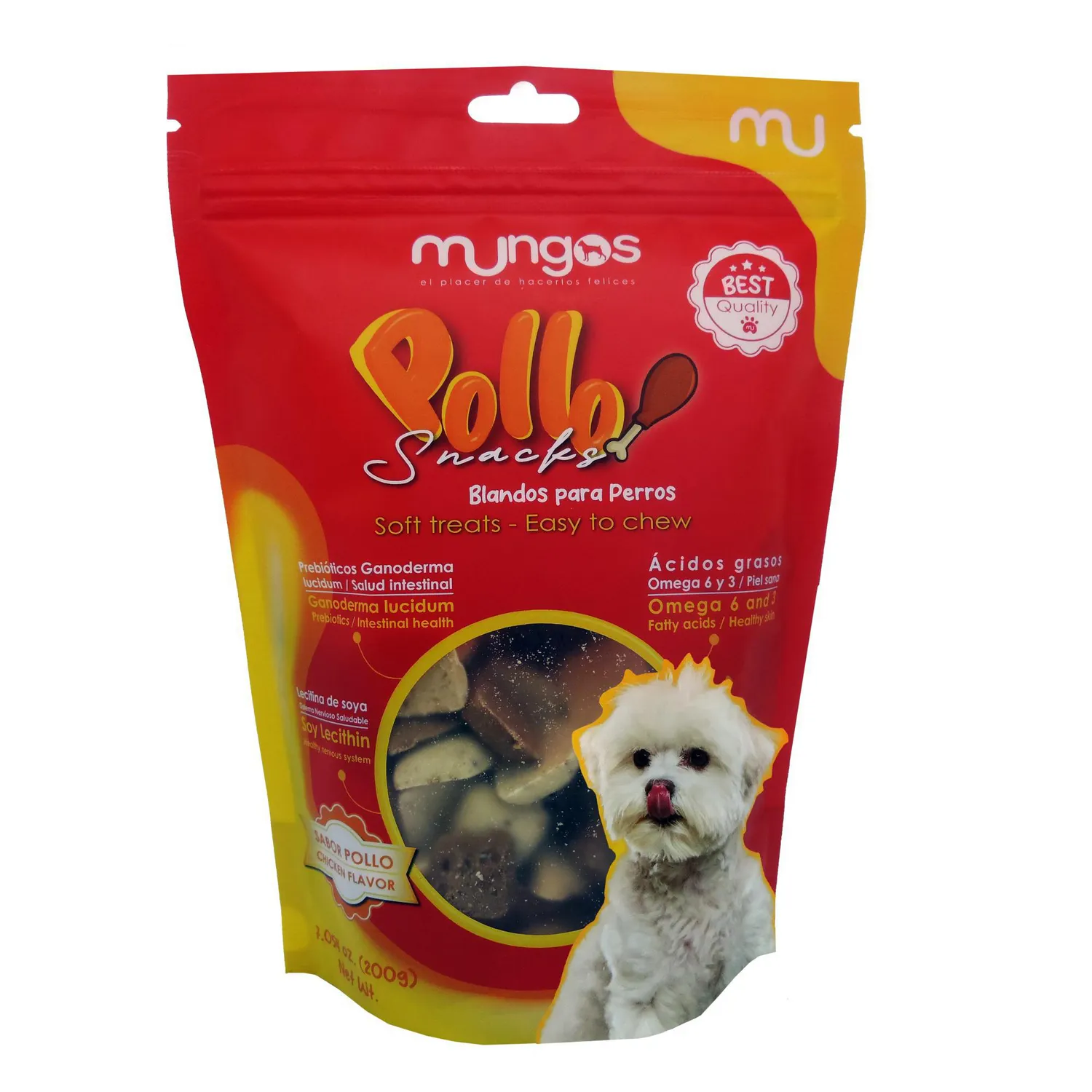 Snack Para Perro Mungos Pollo X200gr