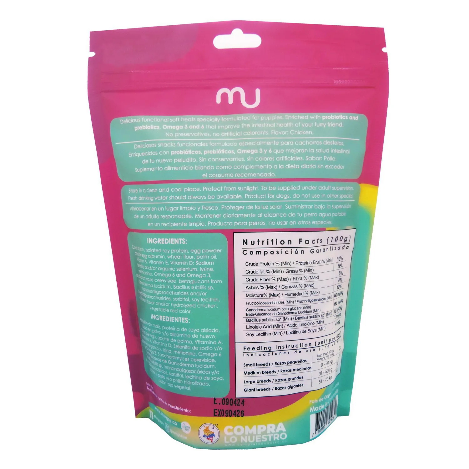 Snack Para Perro Mungos Cachorros X200gr
