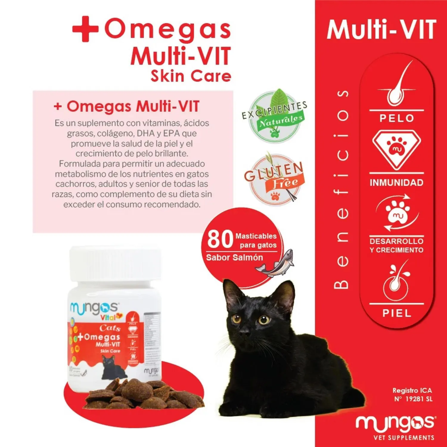 Snack para Perro Mungos Vital + Cats Omegas X80und