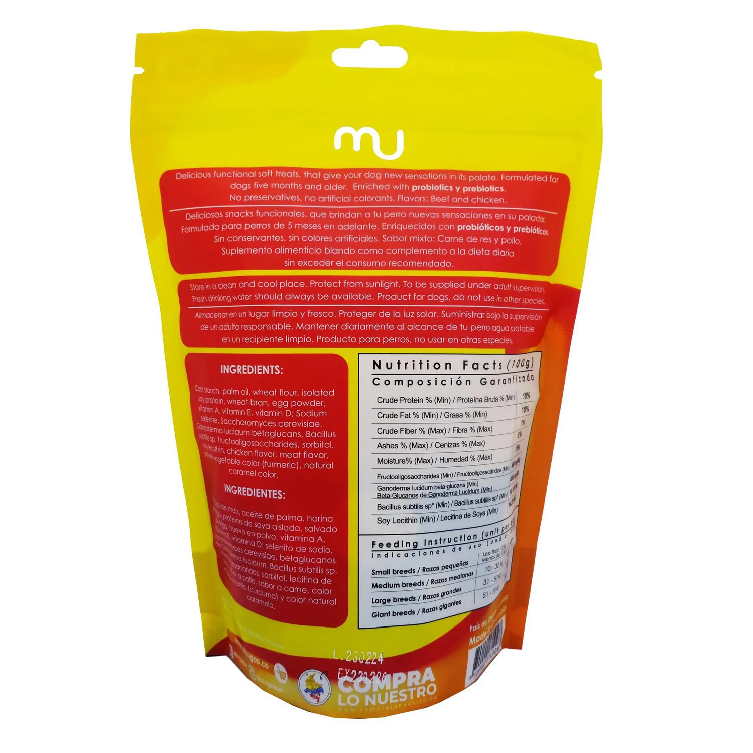 Snack Para Perro Mungos Rollitos X200gr