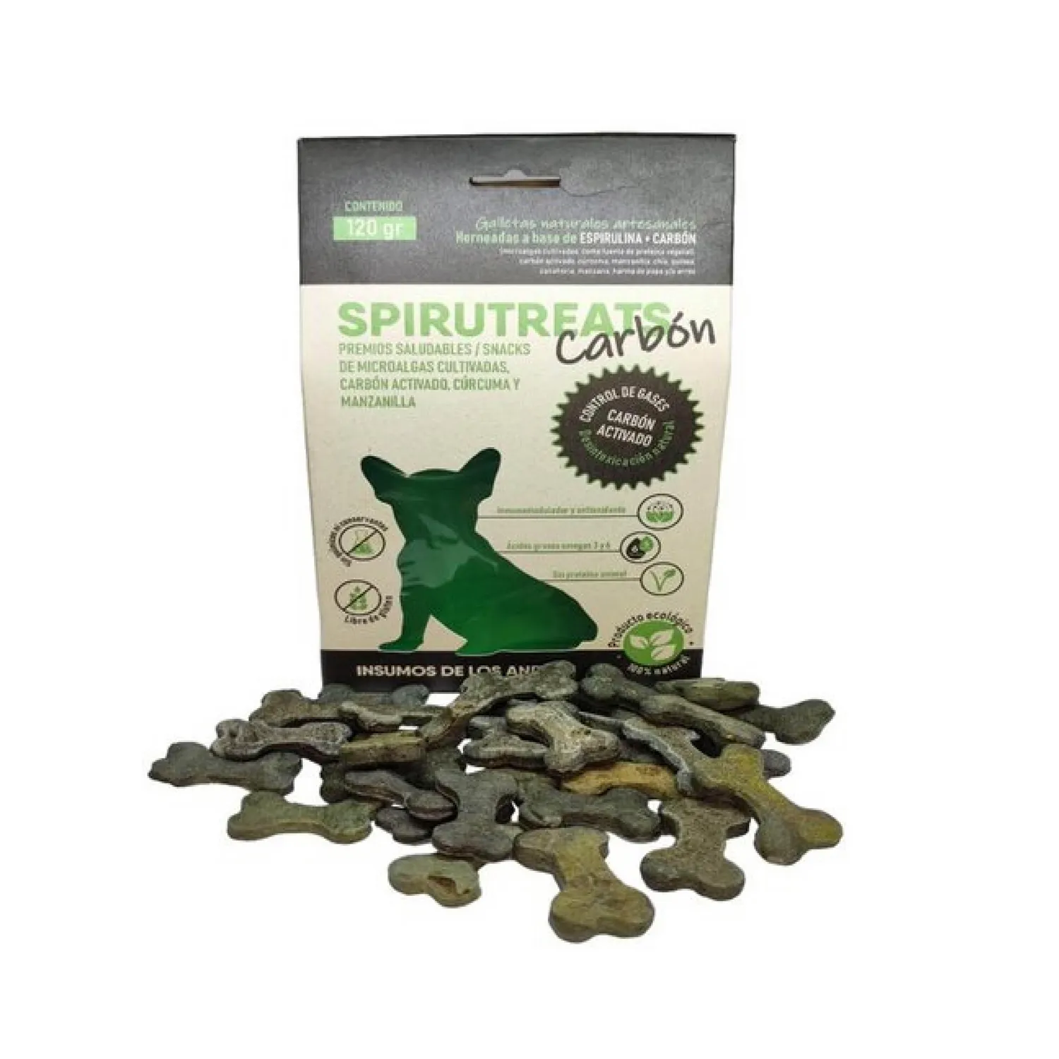 Snack Para Perro Spirutreats Carbon X120gr
