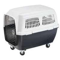 Guacal para Mascota 65x68x93 cm Clipper 6 Negro Raza Mediana Norma IATA