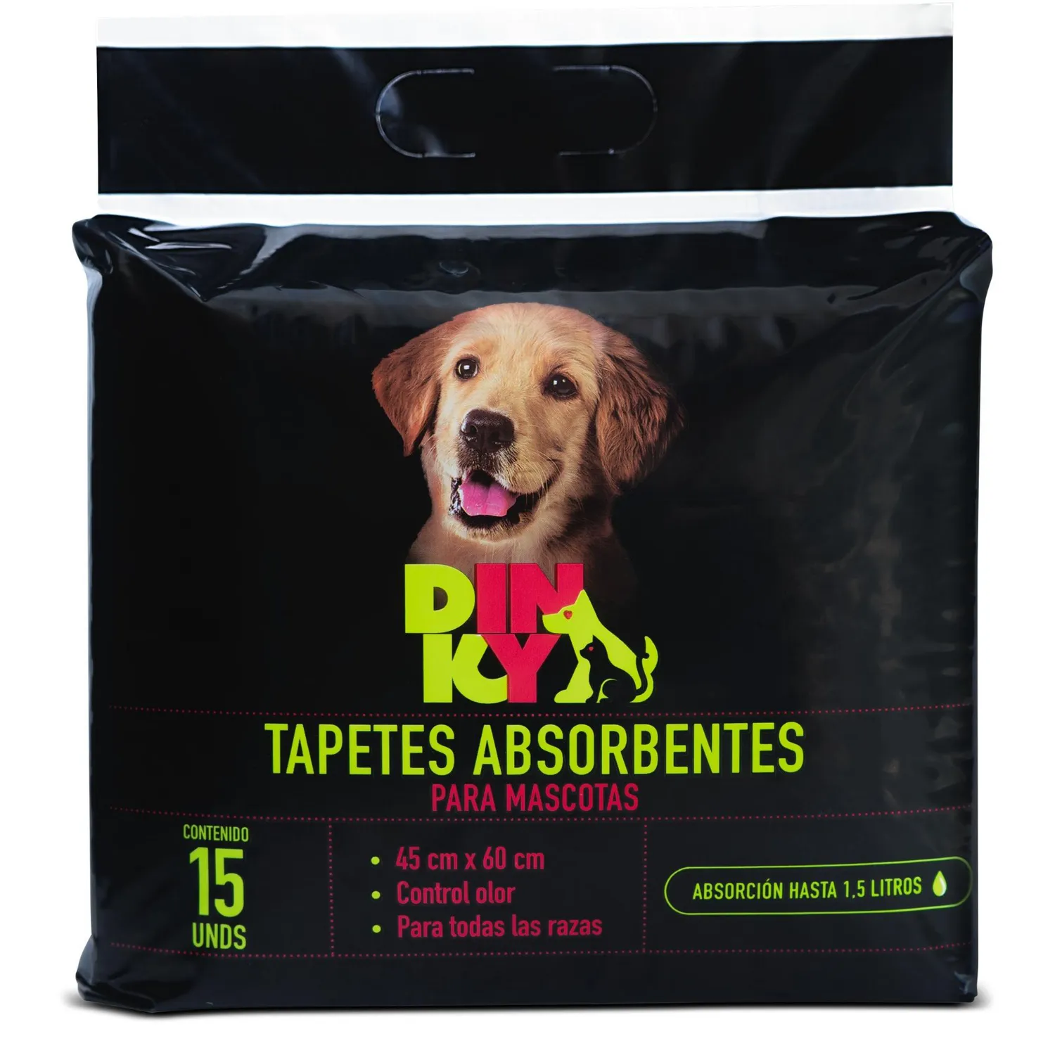 Tapetes de entrenamiento absorbentes para mascotas dinky x15 undidades