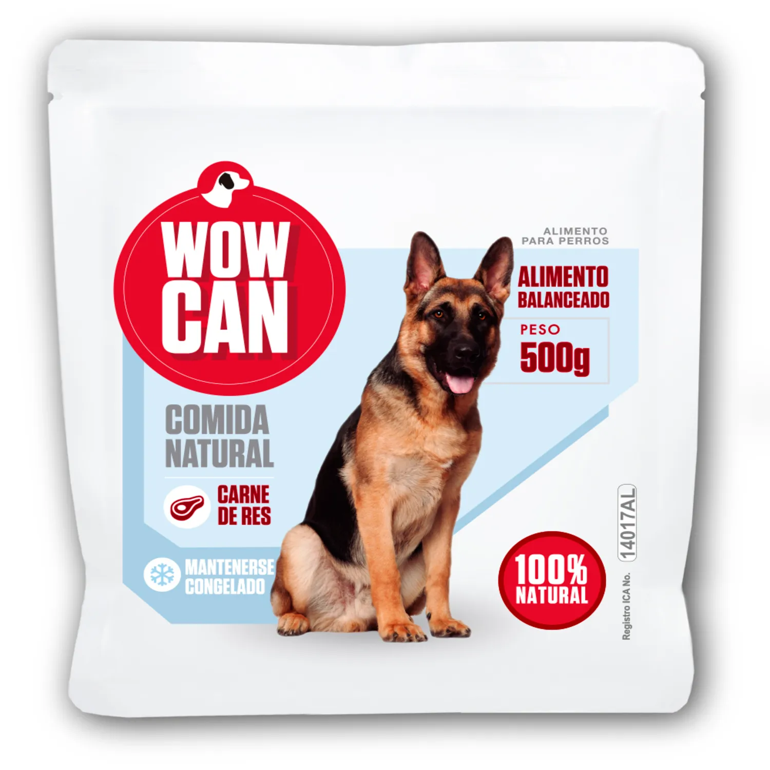 Comida Perro Congelado Carne Res 500g Wow Can