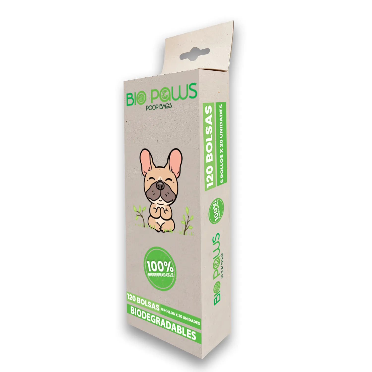Bolsas Para Mascotas Biopaws Biodegradables 120und