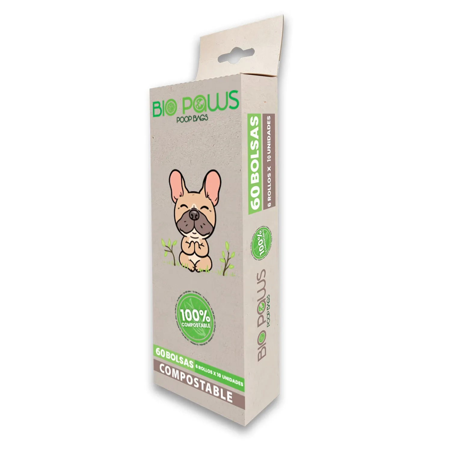 Bolsas Para Mascotas Biopaws Compostable 60und