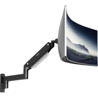 Brazo de Pared VIVO para Monitor Ultraancho de Hasta 49" con Altura Neumática y Movimiento Completo