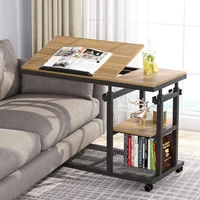 Mesa C Tribesigns Ajustable con Ruedas y Tablero Inclinable para Sofá o Cama