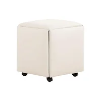 Cubo de Asiento 5 en 1 Móvil Versátil y Apilable para Espacios Funcionales