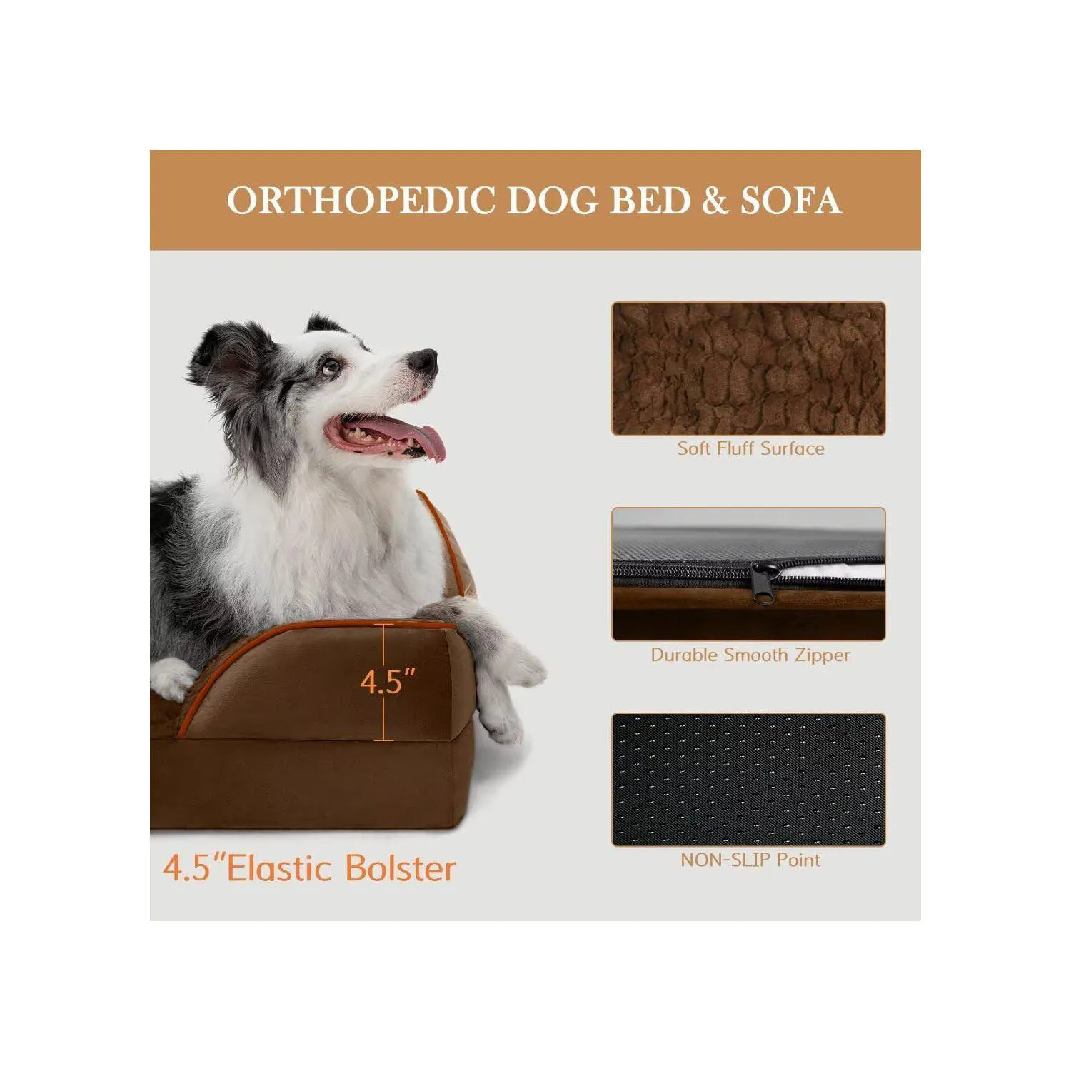 Cama Ortópedica Impermeable para Perros Grandes