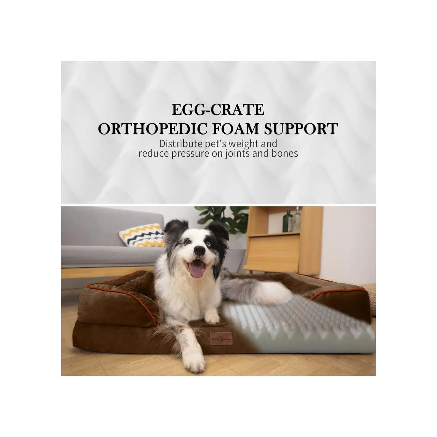 Cama Ortópedica Impermeable para Perros Grandes 3