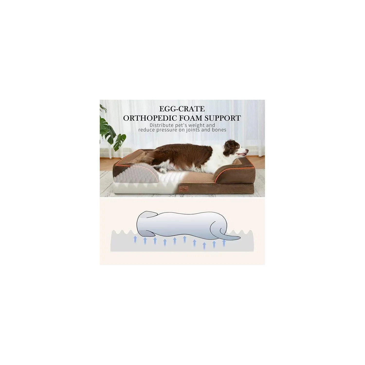 Cama Ortopédica Impermeable para Perros Grandes