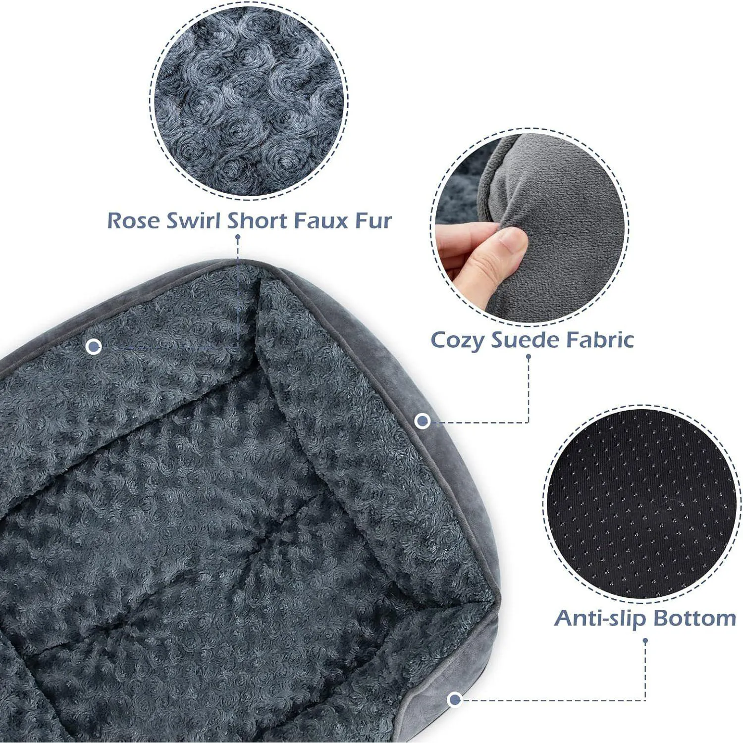 Cama Ortopédica Lavable para Perros INVENHO Confort y Salud para tu Mascota 4