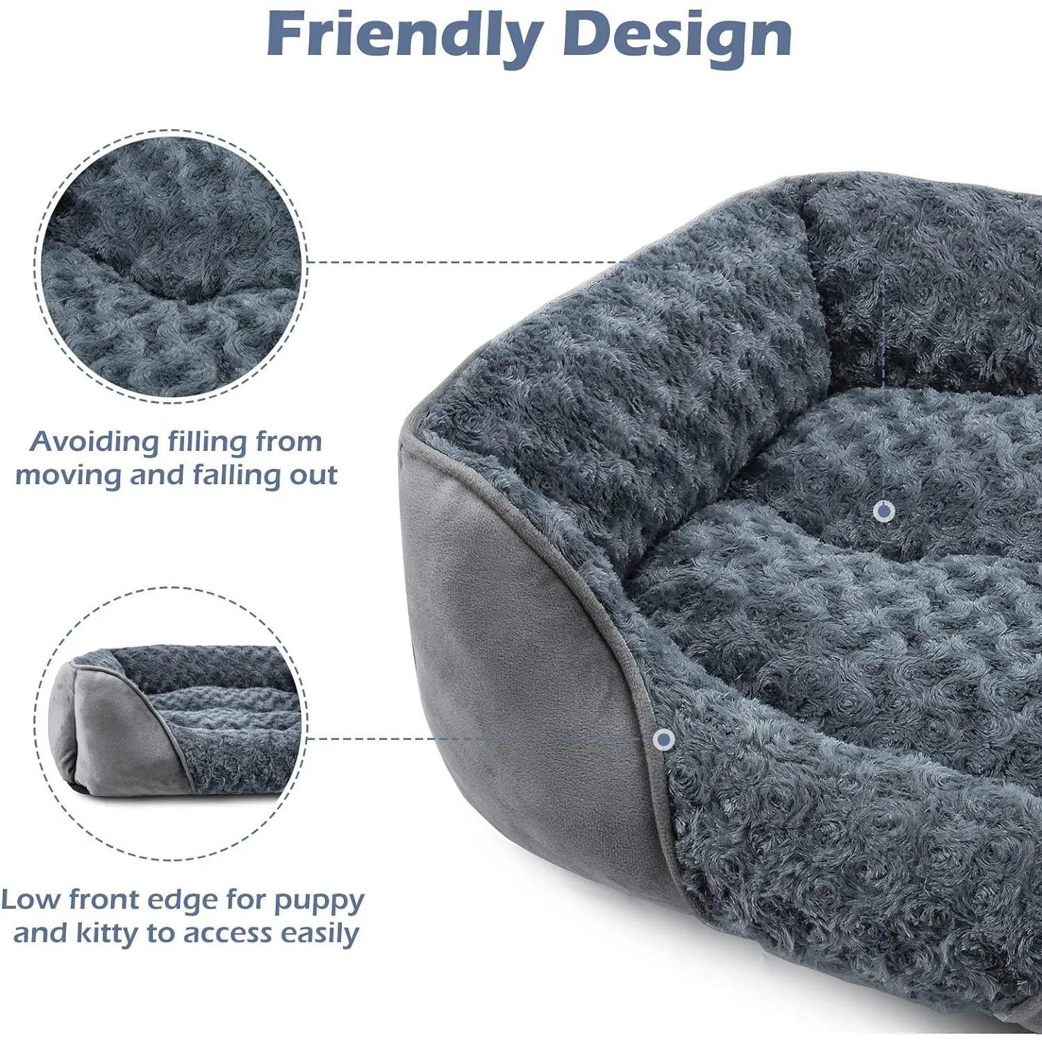 Cama Ortopédica Lavable para Perros INVENHO Confort y Salud para tu Mascota 5
