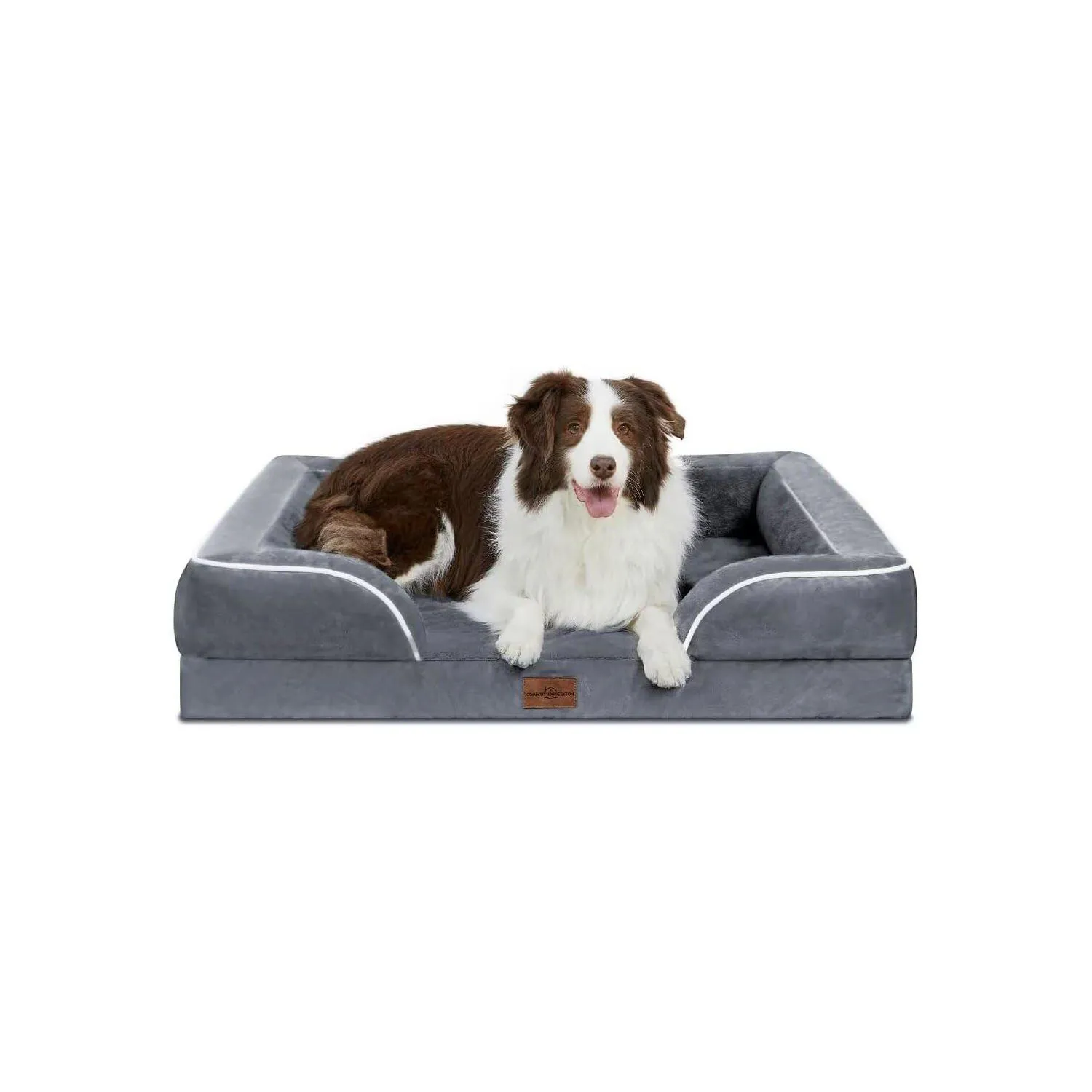 Cama Ortopédica Impermeable para Perros Grandes con Funda Lavable