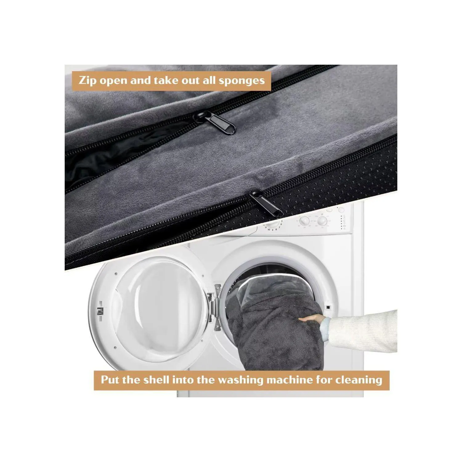 Cama Ortopédica Impermeable para Perros Grandes con Funda Lavable 5