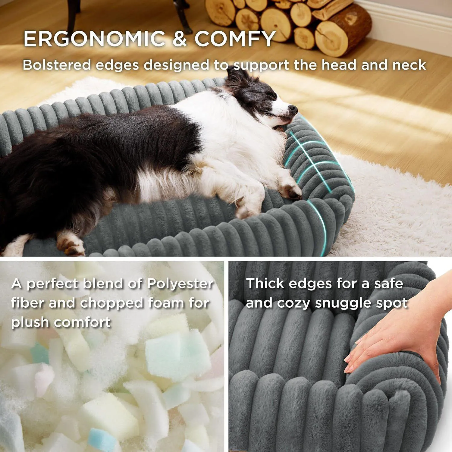 Cama para Perros Pequeña Bedsure Lavable y Ortopédica