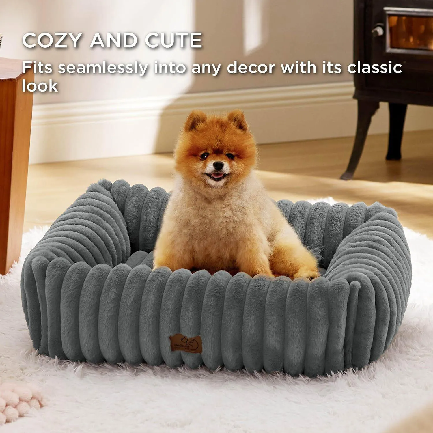 Cama para Perros Pequeña Bedsure Lavable y Ortopédica 4