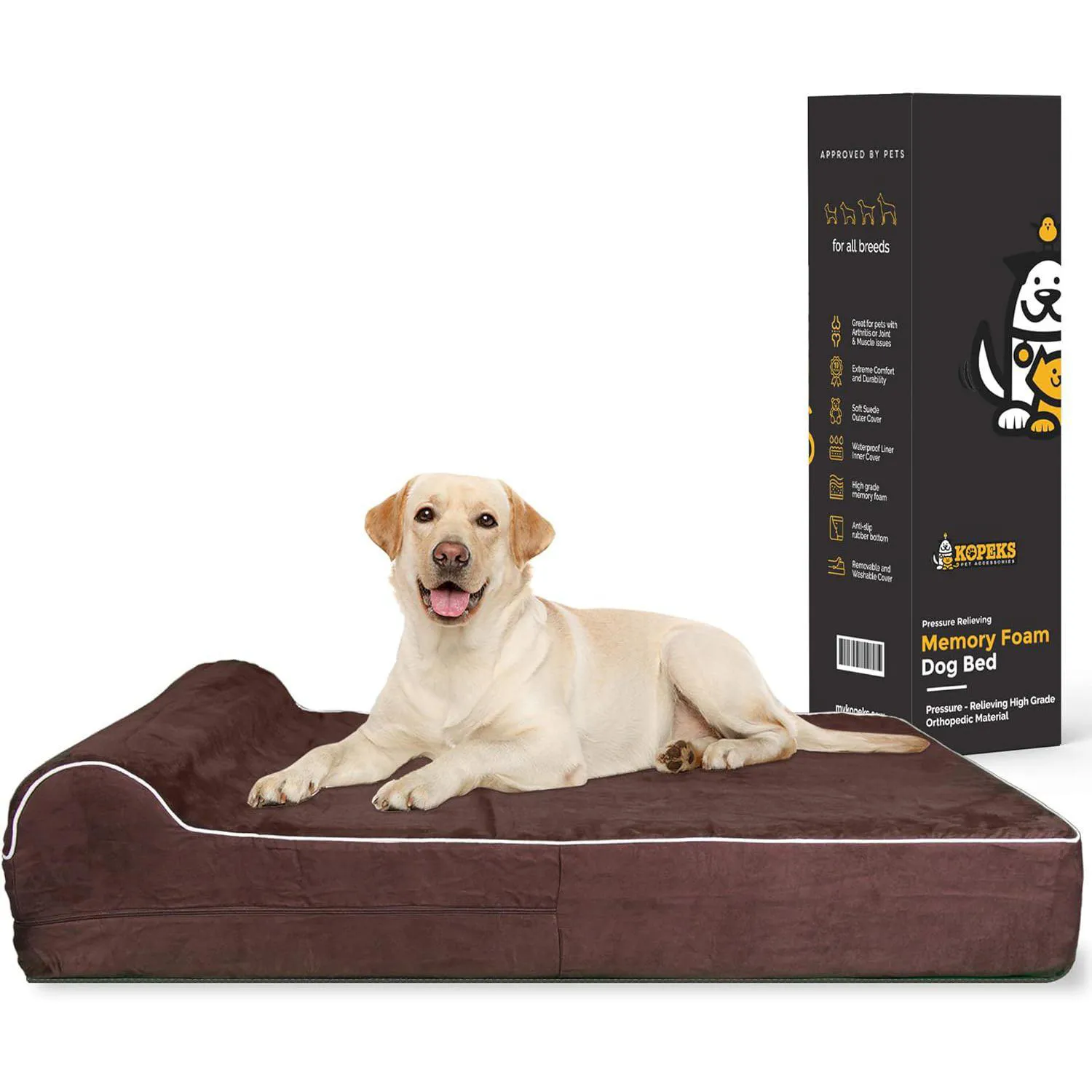 Cama Jumbo Orthopédica para Perros con Memory Foam