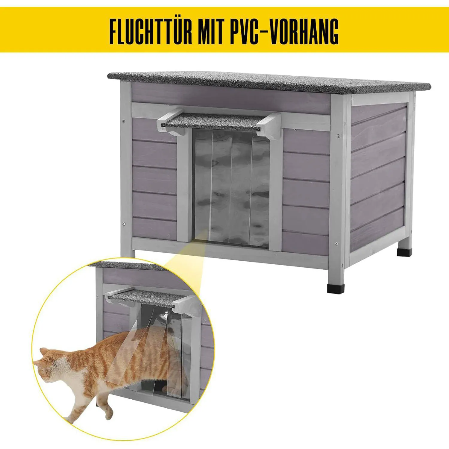 Casa Impermeable para Gatos Aivituvin