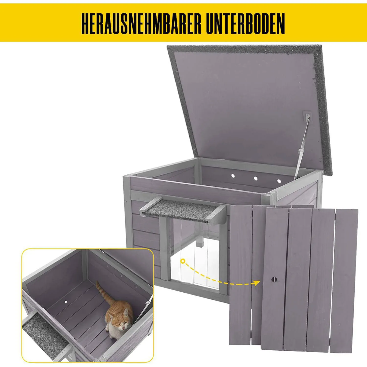Casa Impermeable para Gatos Aivituvin 4