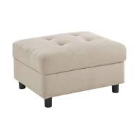 Sofá Modular de Lino con Puff