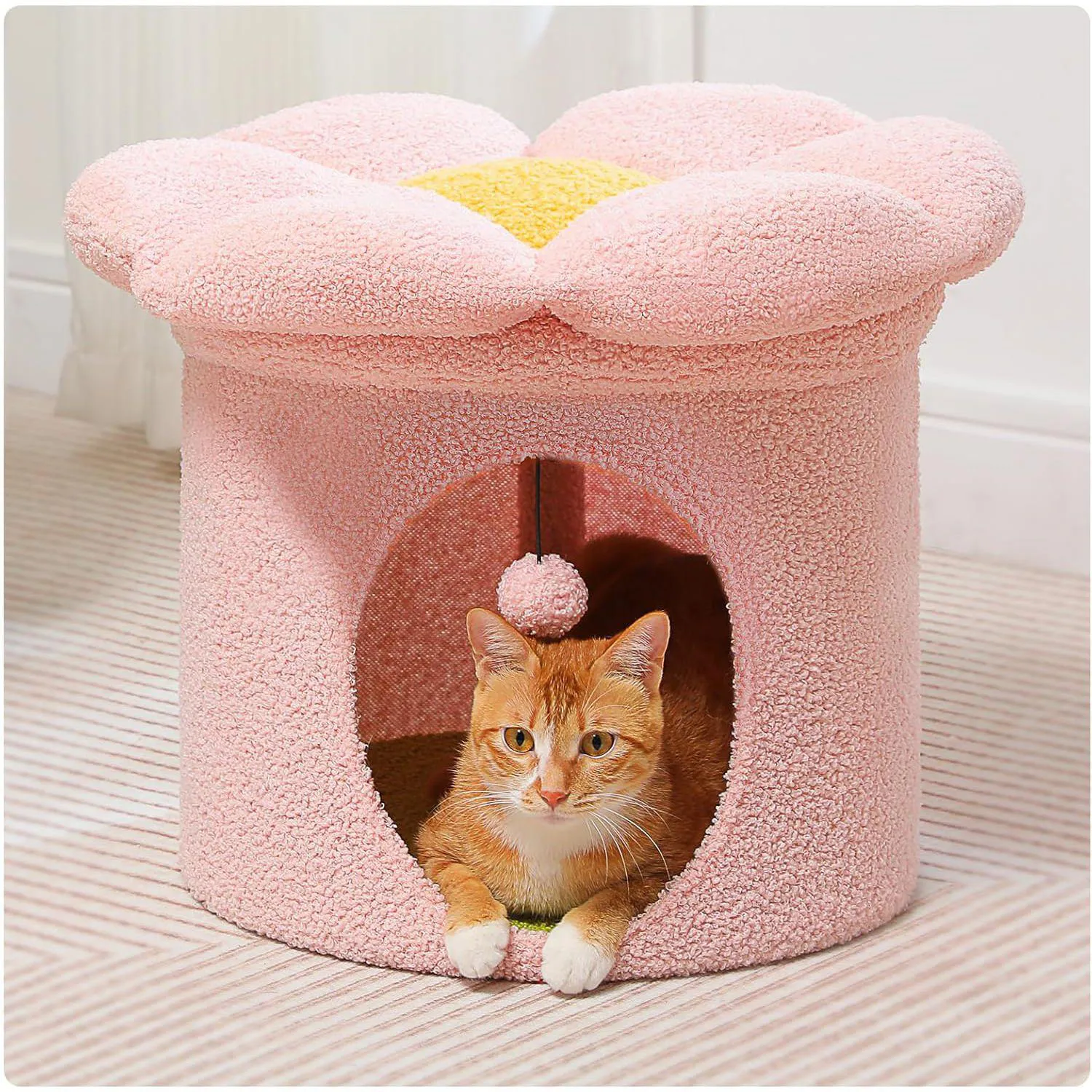 Cama para Gatos PETEPELA Casa Grande con Cama Removible