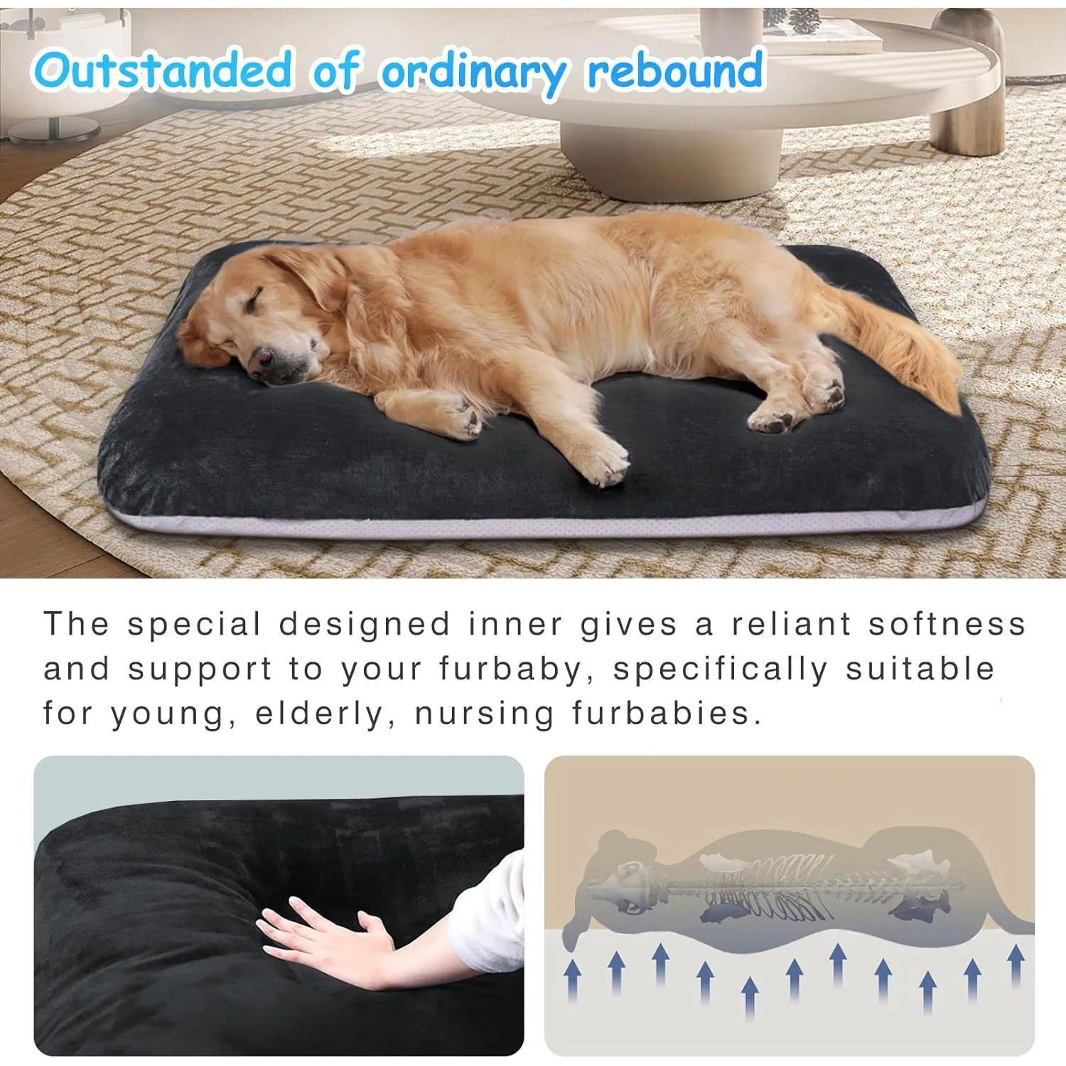 Cama Ortopédica XL para Perros Magic Dog