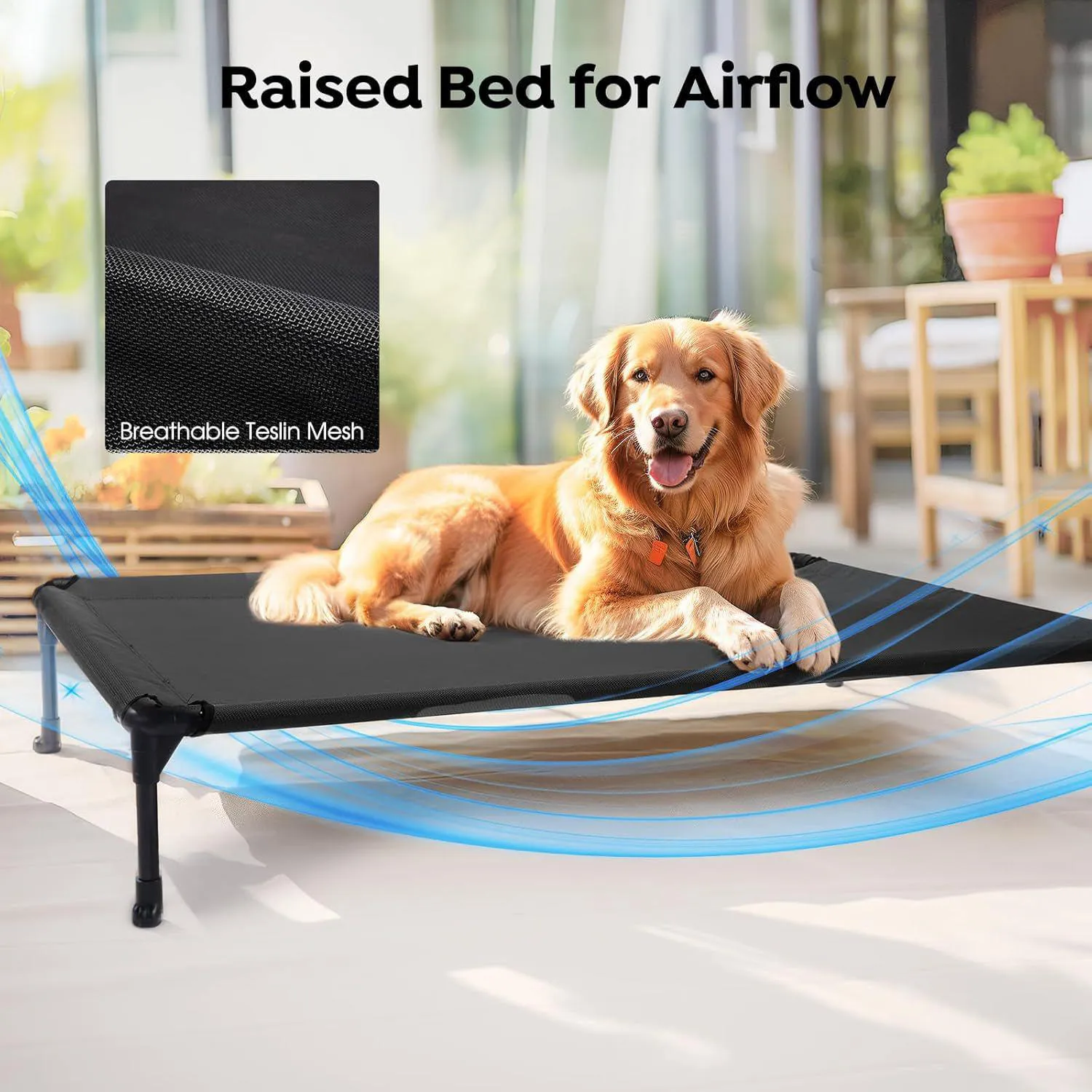 Cama Elevada Veehoo para Perros Resistente y Lavable para Máximo Confort 4