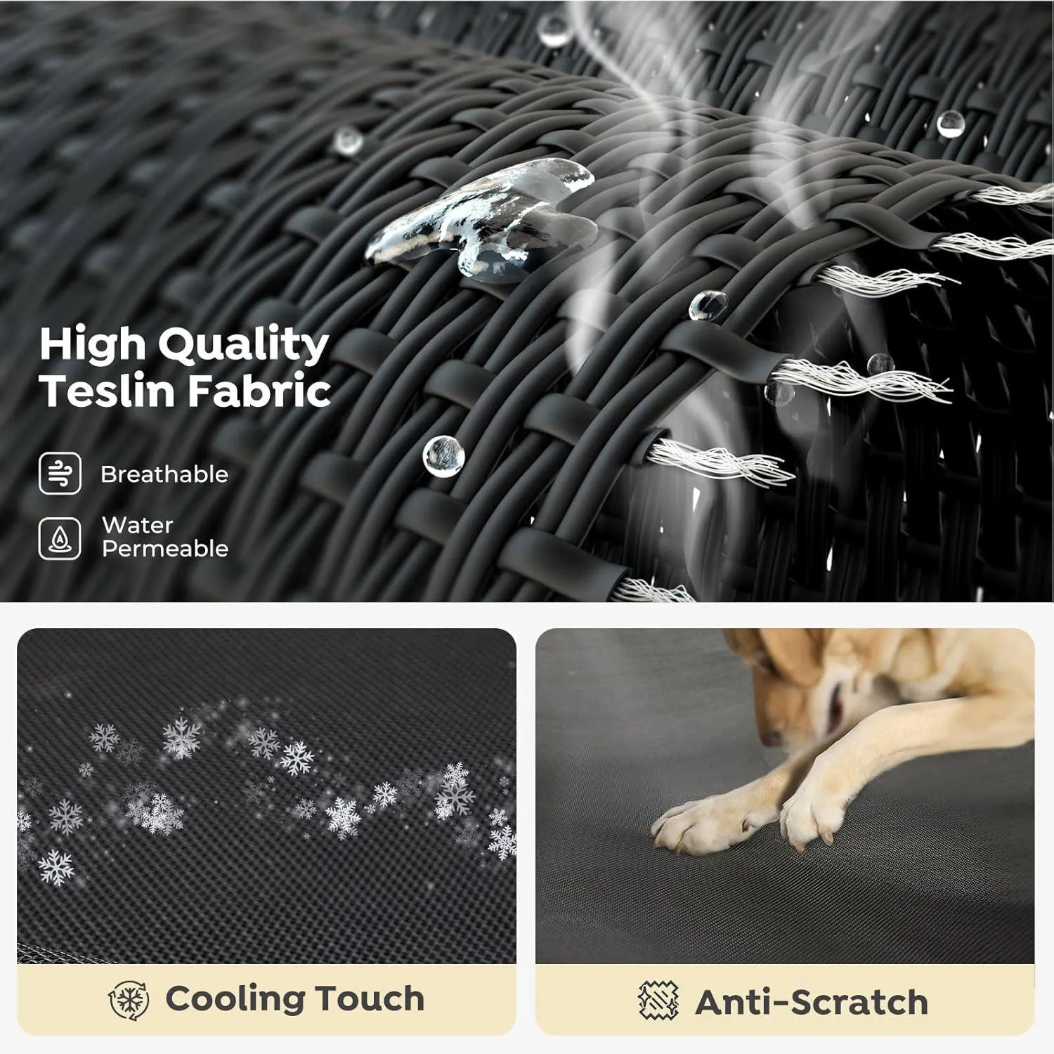 Cama Elevada Veehoo para Perros Resistente y Lavable para Máximo Confort 6