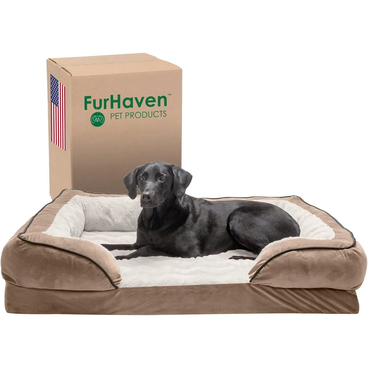 Cama Ortopédica Lavable para Perros Grandes Furhaven Jumbo/XL