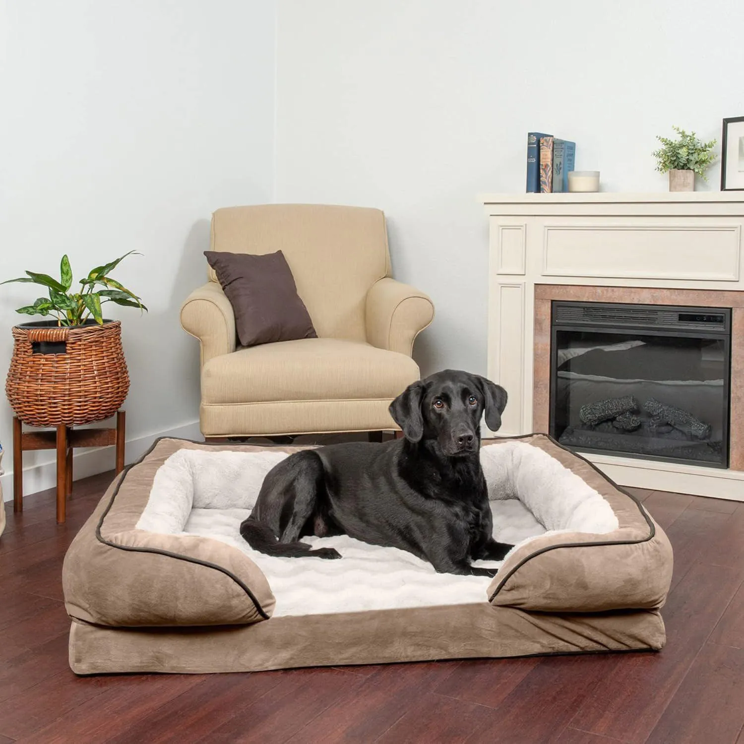 Cama Ortopédica Lavable para Perros Grandes Furhaven Jumbo/XL 4