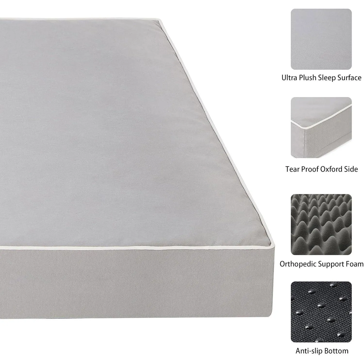 Cama Ortopédica XL Para Perros Con Funda Lavable y Diseño Antideslizante 3