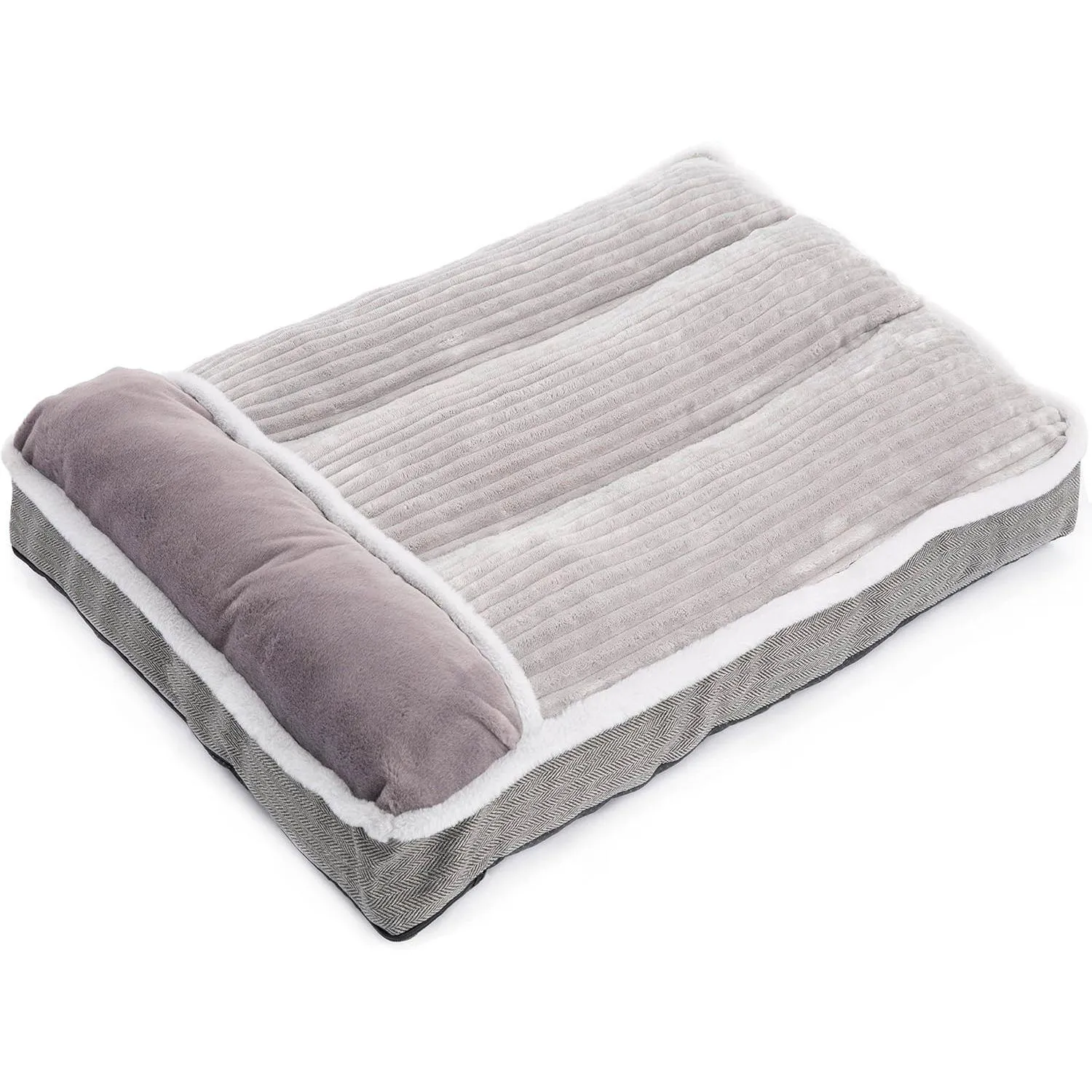 Cama Grande para Perro con Almohada Suave