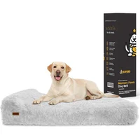 Kopeks Cama Ortopédica Jumbo para Perros Grandes Con Espuma de Memoria para Máximo Confort