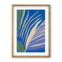 Cuadro Decorativo Artesanal Ritmo Tropical 70X100Cm Marco Madera